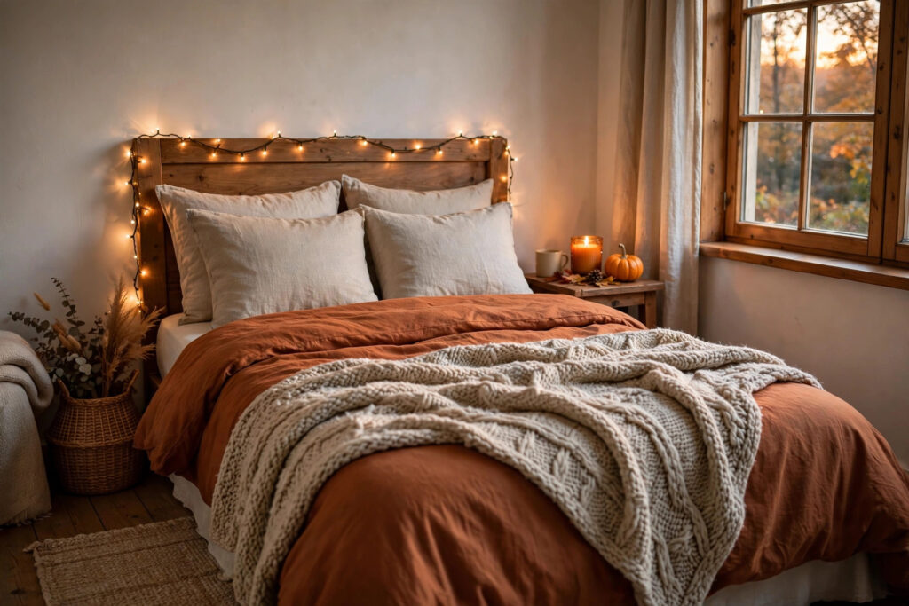 Cozy fall bedroom decor ideas