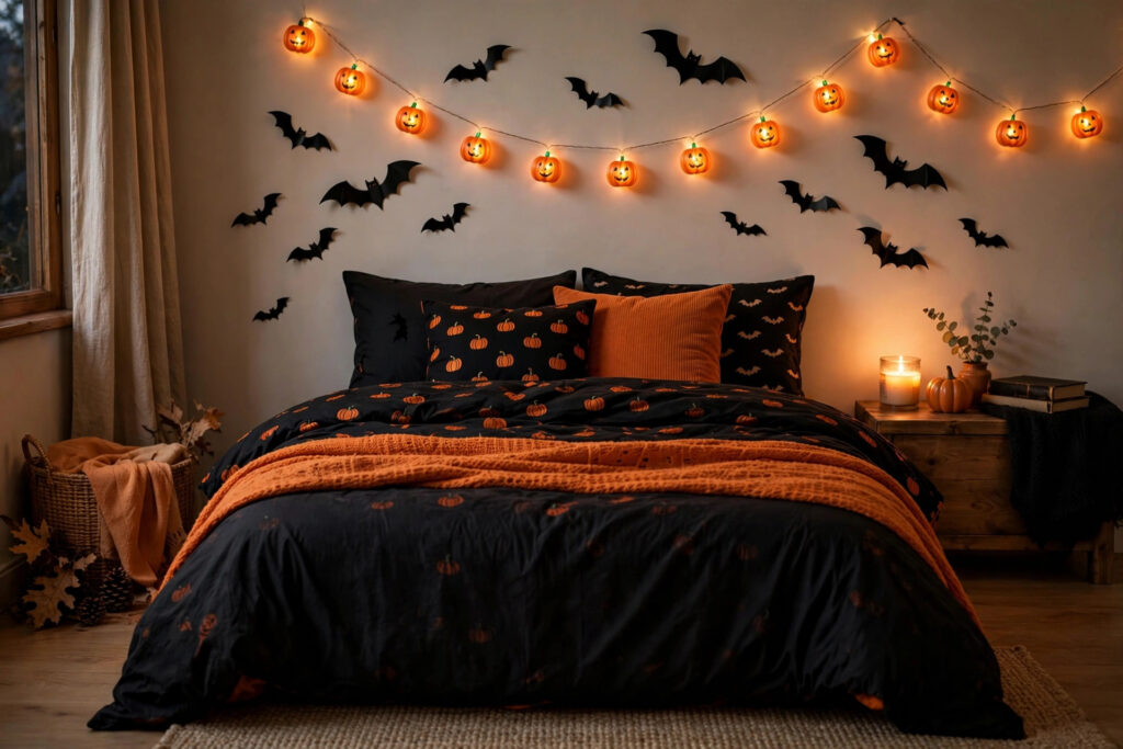 Halloween bedroom decor ideas for small spaces